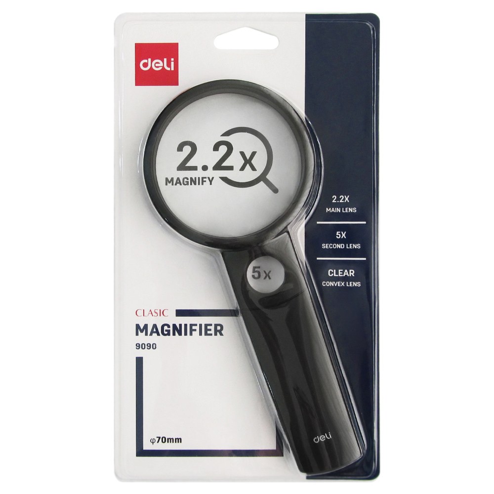 Лупа Deli Magniifer 9090 70мм