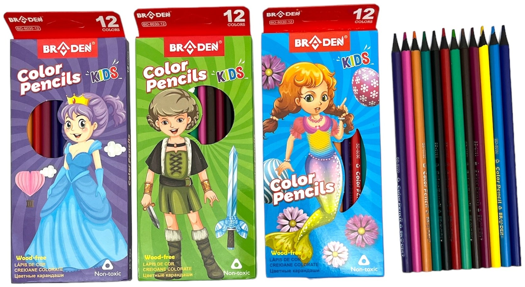 Карандаш Braden Color 8030 12цвет