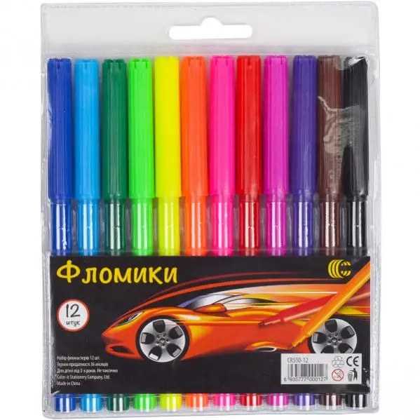 Фламастер 858 12цвет