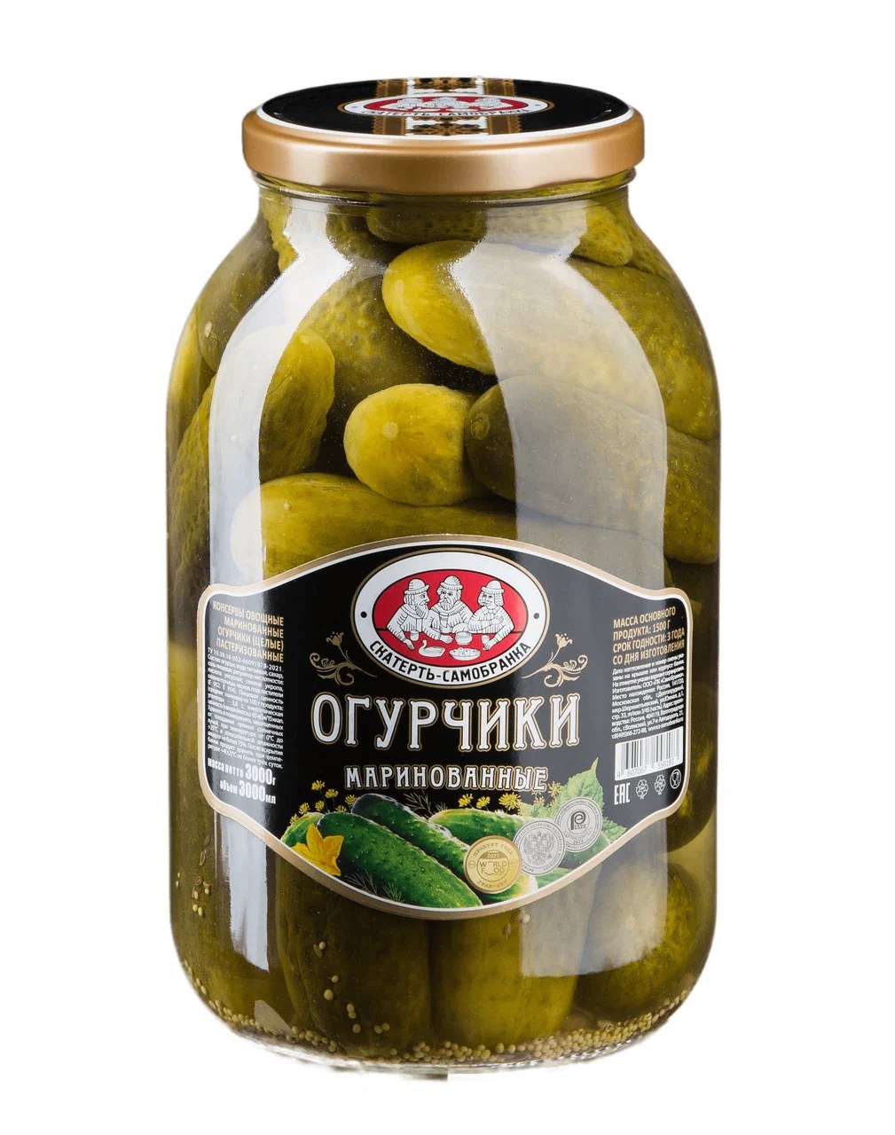 Diyor Огурцы маринованные 3л