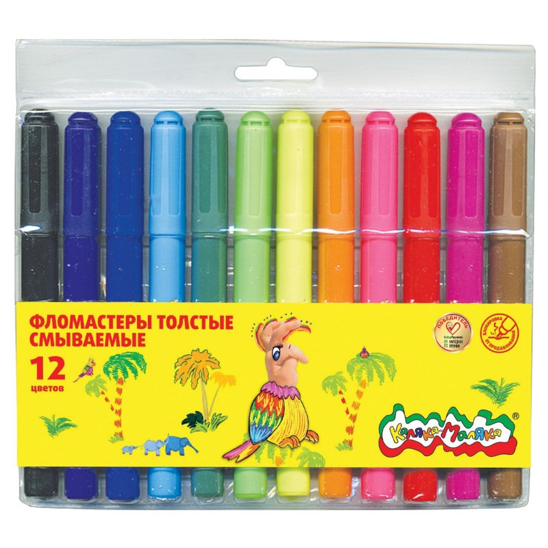 Фламастер Мелькая 12цвет