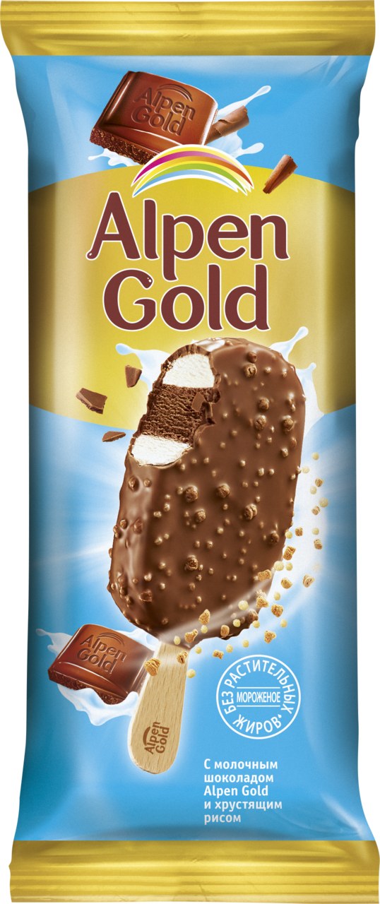 Alpen Gold мороженное шоко. с хрус. рис. 58гр n0106