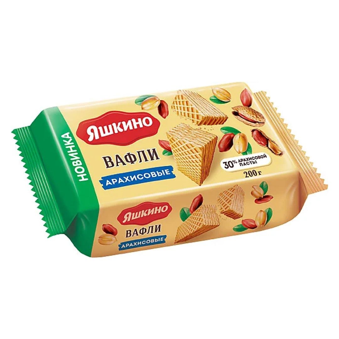Яшкино Вафли арахис 200 гр