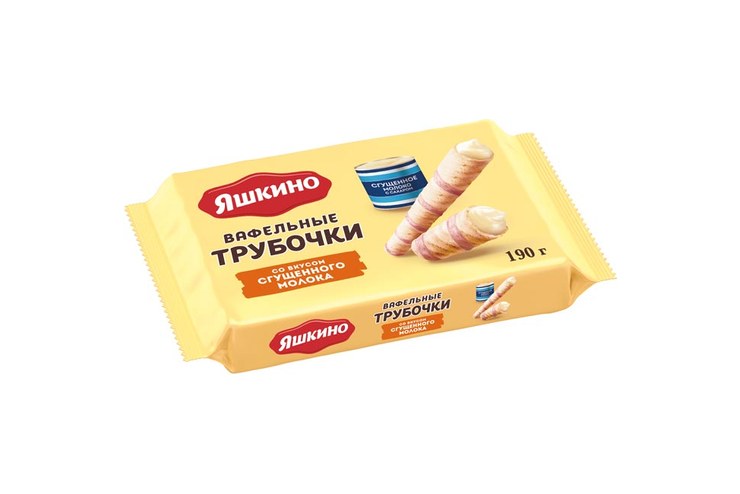 Яшкино вафель. трубочка сгущ. молоко190 гр ВКВ329