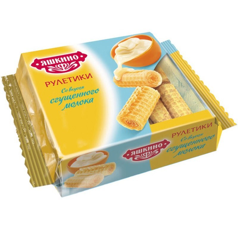 Яшкино Вафель. рулетики сгущ. молоко 160 гр КВ341