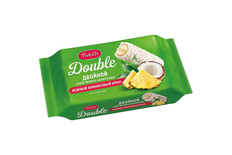 Яшкино Double Twiggy вафел. труб ананс 185 гр