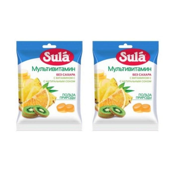Конфета без сахара Sula в ассор. 60 гр
