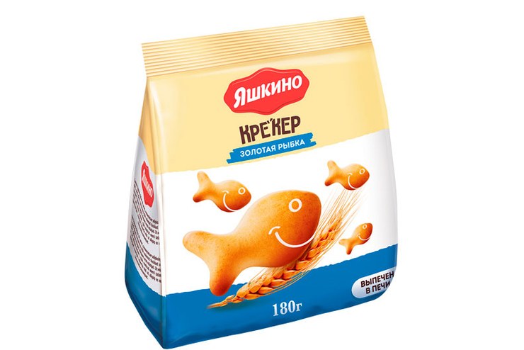 Яшкино Крекер Золотая Рыбка 180 гр ВКК241