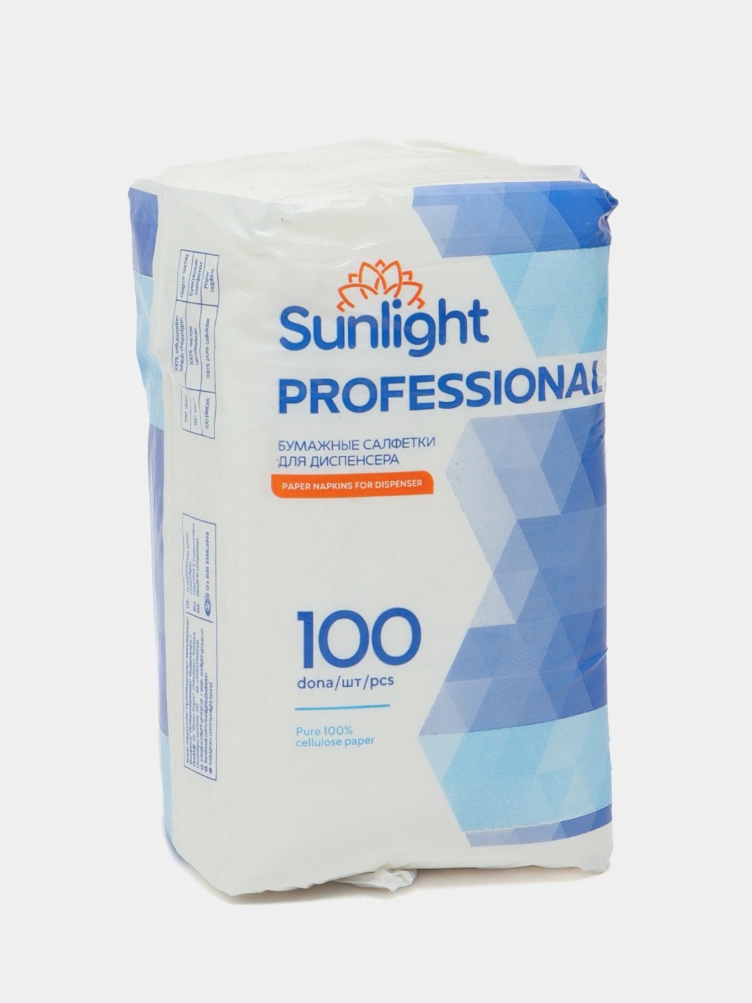 Sunlight Сухие салфетки 100шт