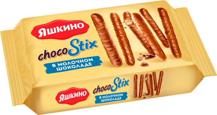 Яшкино Печенье Chocostix 130 гр
