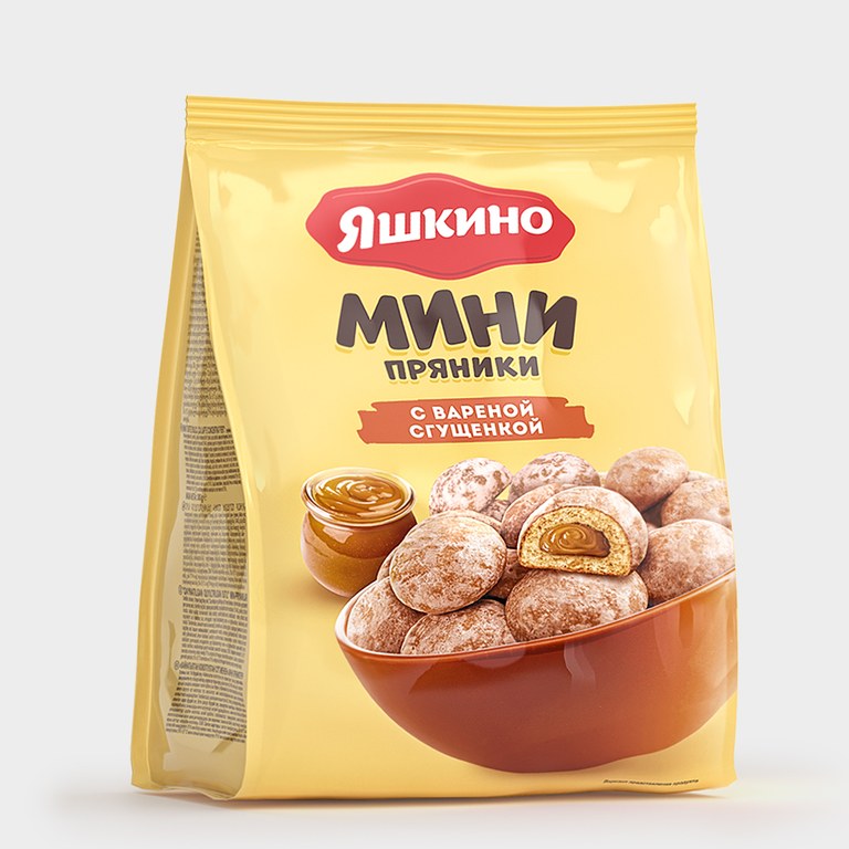 Яшкино мини пряники вар. сгущ. 300 гр РАР911