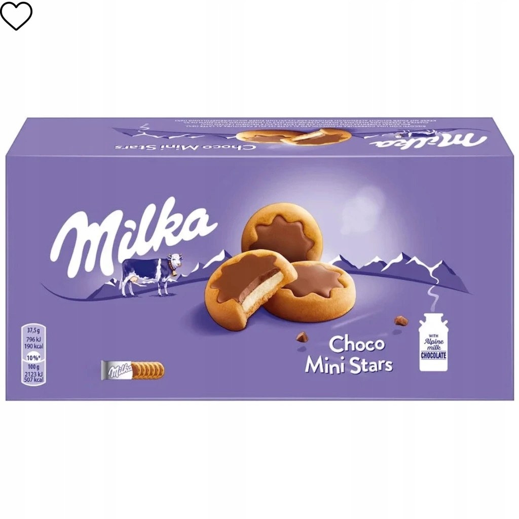 Печенье Milka Choco Mini Stars 150гр