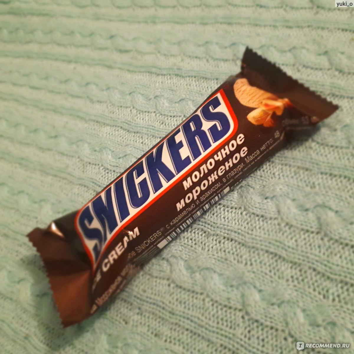 Mars Snickers Батончик мороженое
