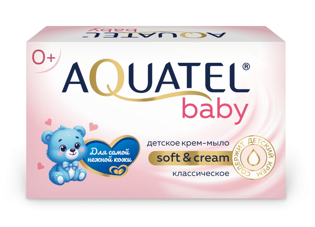 Aquatel baby крем мыло 90гр