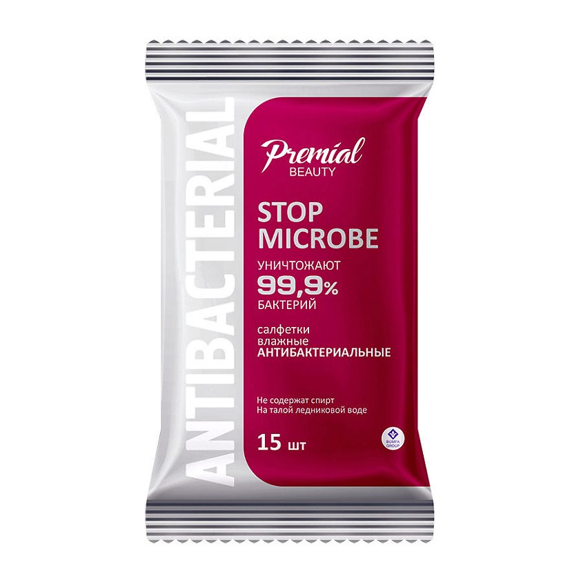Premial Antibacterial вл. салфетки 64шт