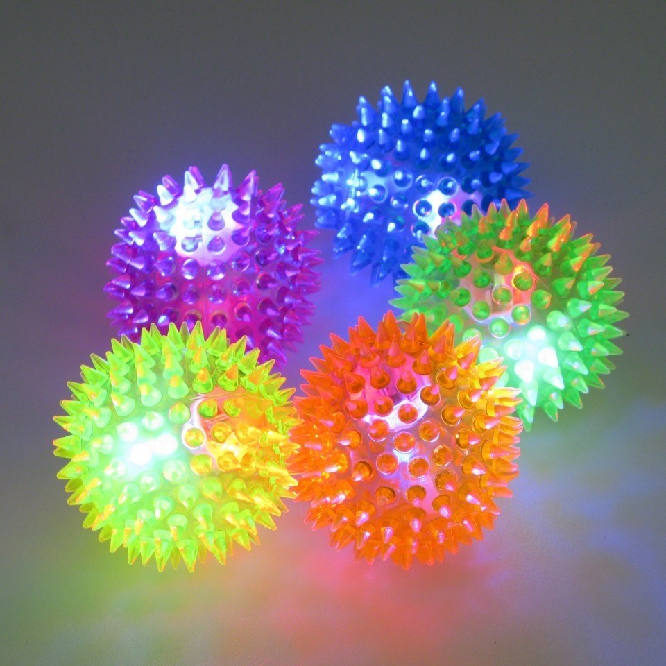 Flashing Spiky ball антистресс 65мм