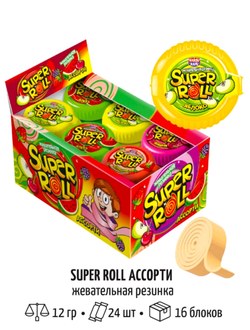 Канди Клаб Super Roll жев. резинки 12гр