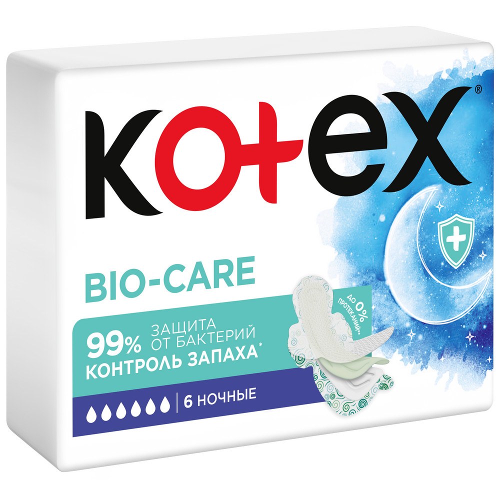 Kotex Bio-Care 6шт