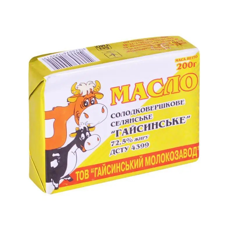 Маселко Для слоенной выпечки 72% 200 гр