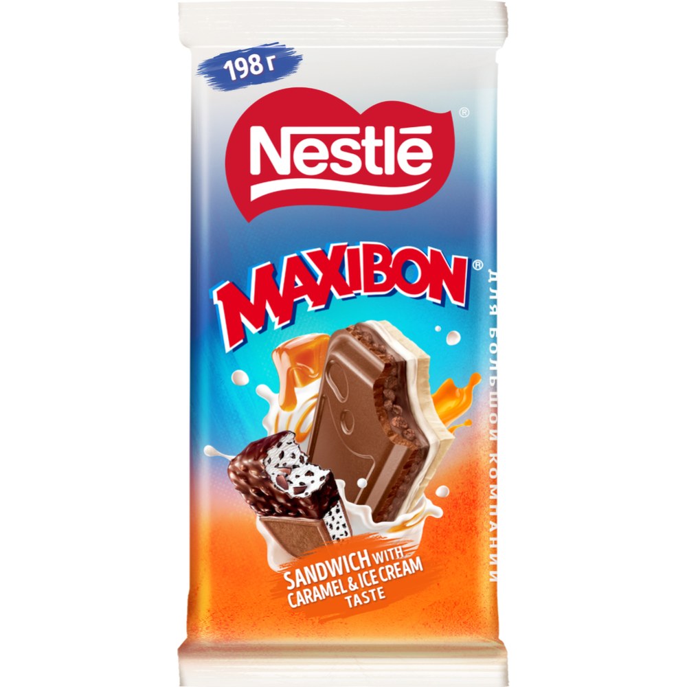 Nestle Maxibon Плит. шок. СендКарМорож 198 гр