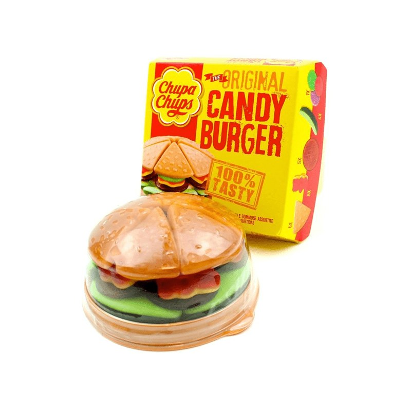 Hamburger Gummy Candy Chupa-chups 50шт