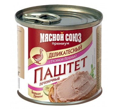 Мясной Союз Паштет с гов. печенью 240гр
