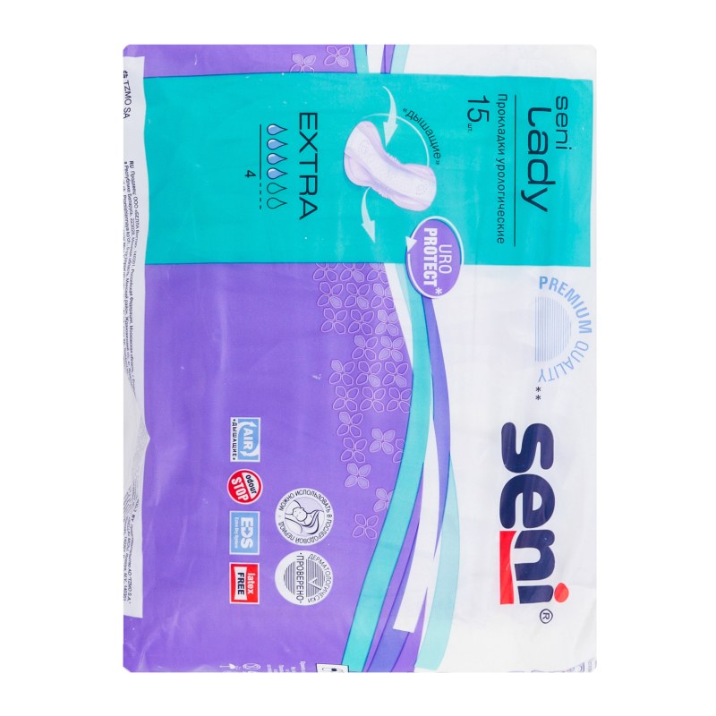 Seni Soft Extra Урологич. Прокладки 15шт