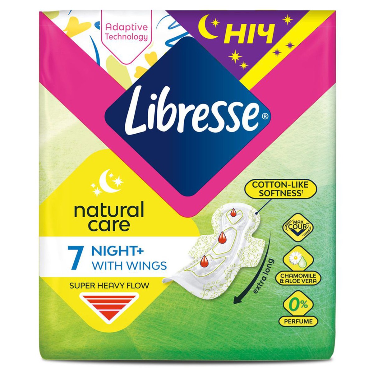 Прокладки LIbresse Natural Care Night 7 шт 4513004