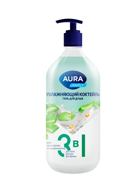 Aura Family гель для душа 1000мл 1413 1414 1415 1416 1417