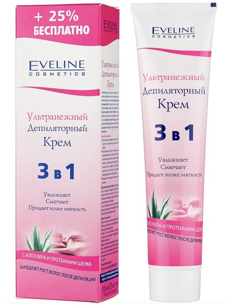 Eveline Ультранежный 3в1 деп. крем 125мл