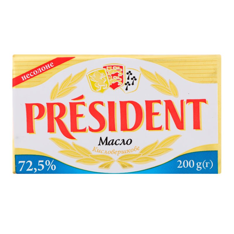 President сливочное масло 180гр