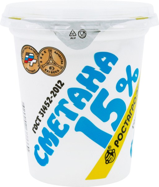 Agro  Bravo Сметана 15% 350гр