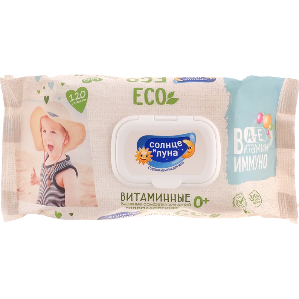 Eco Влажные салфетки в ассор. 120шт