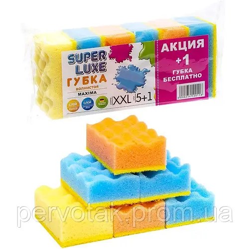 Super Lux Губка 3в1 1шт 112