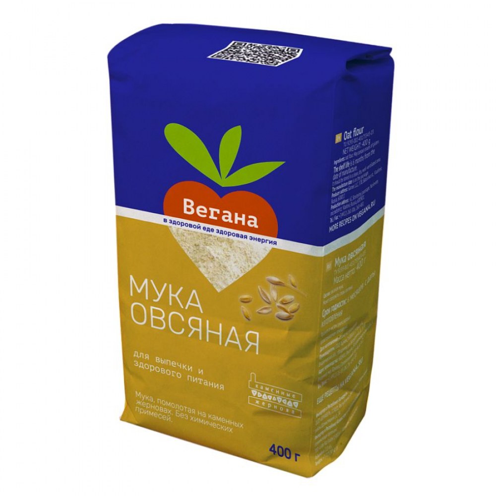 Вегана Мука Овсяная 400гр