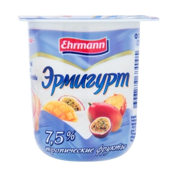 Эрмигурт йогурт 7.5% в ассор. 100 гр