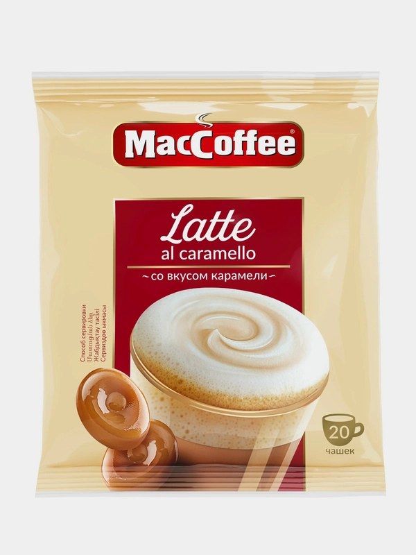 Maccoffee Latte al Caramello 20шт