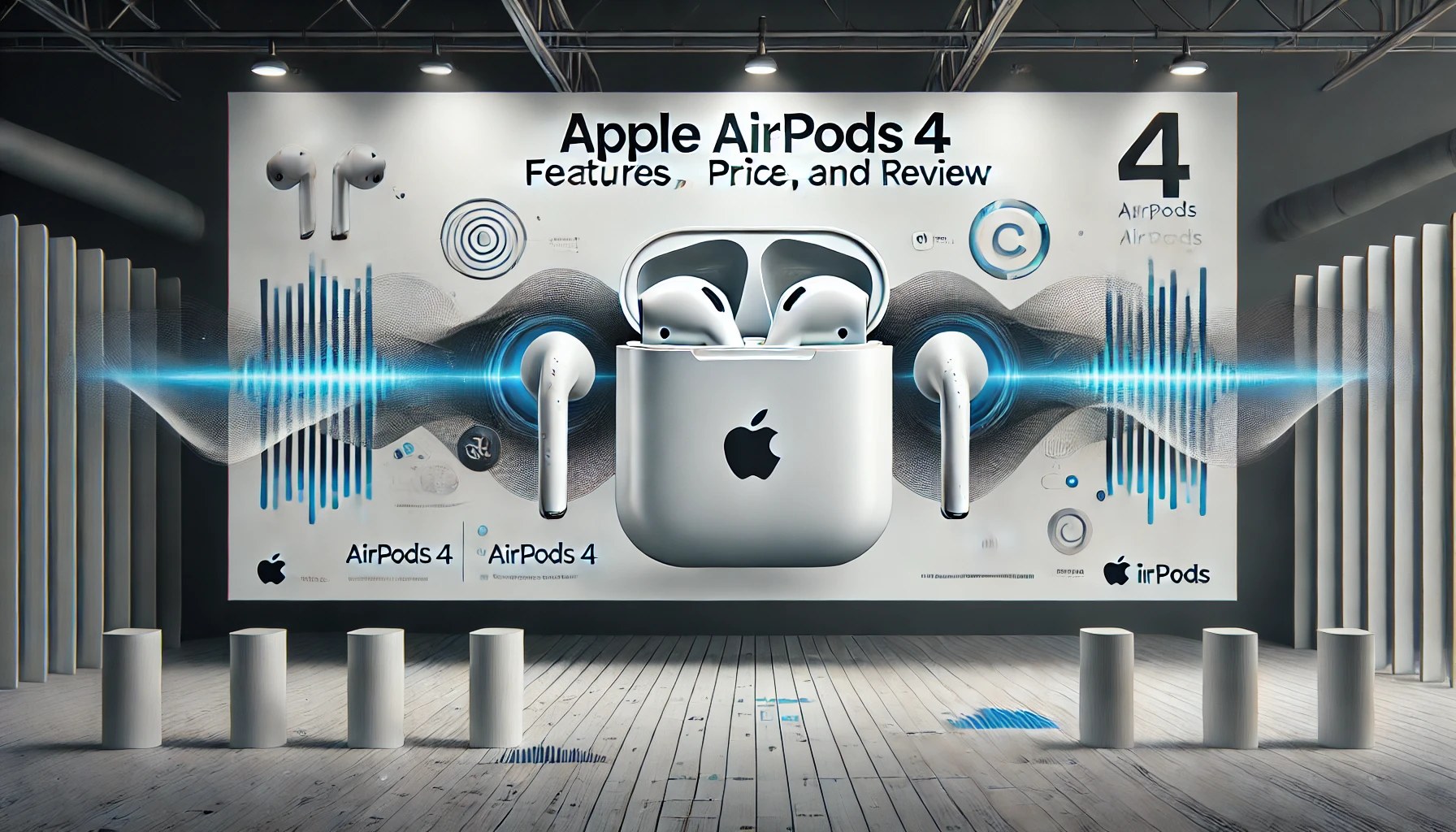 air pods 4 USA LOGO