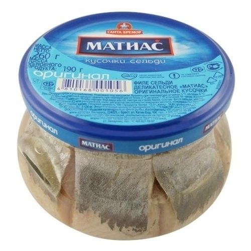 Матиас Филе-кусочки отбор. сельди 260гр