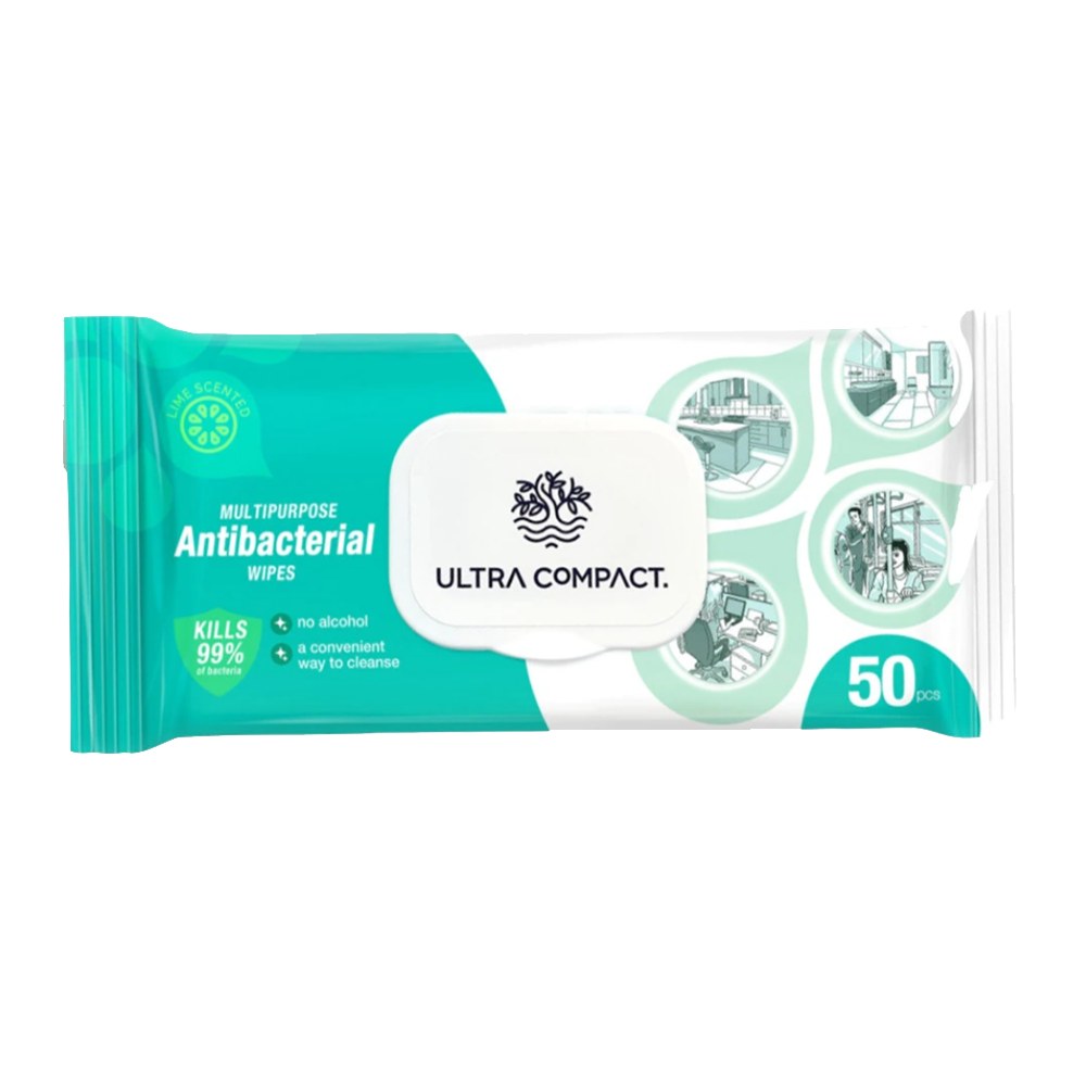 Ultra Compact Antibacterial Унив. салфетки 50шт