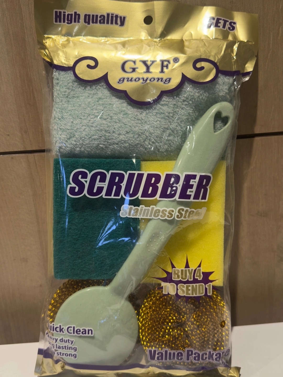 Guoyong Scrubber мет. губки 2в1 H849