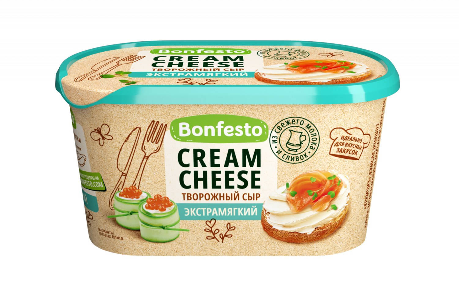 RZ Bonfesto Cream Cheese сыр творожный 125гр
