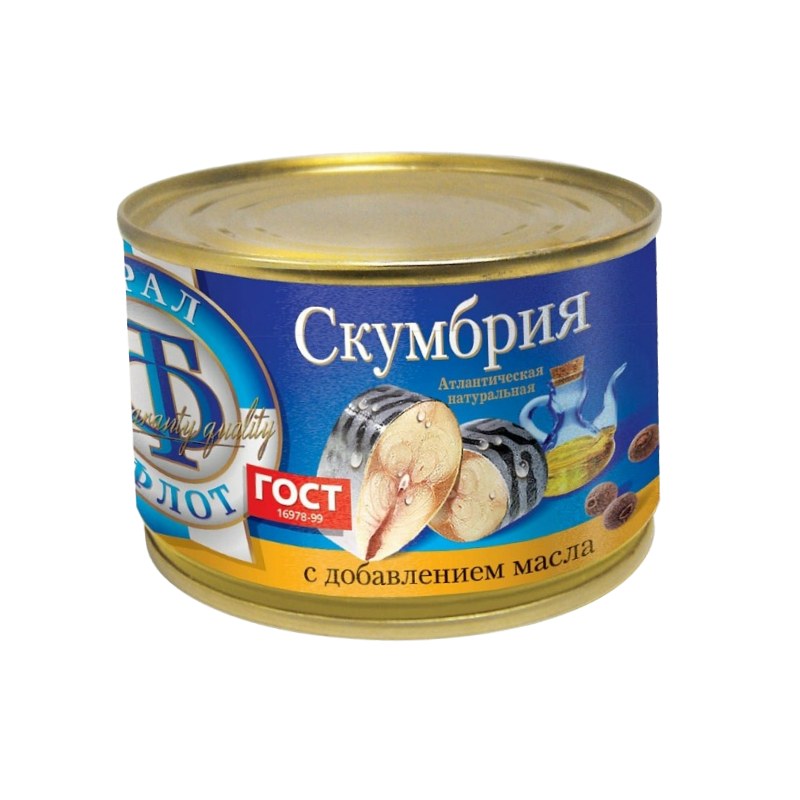 Трал Флот Скумбрия в масле 240гр