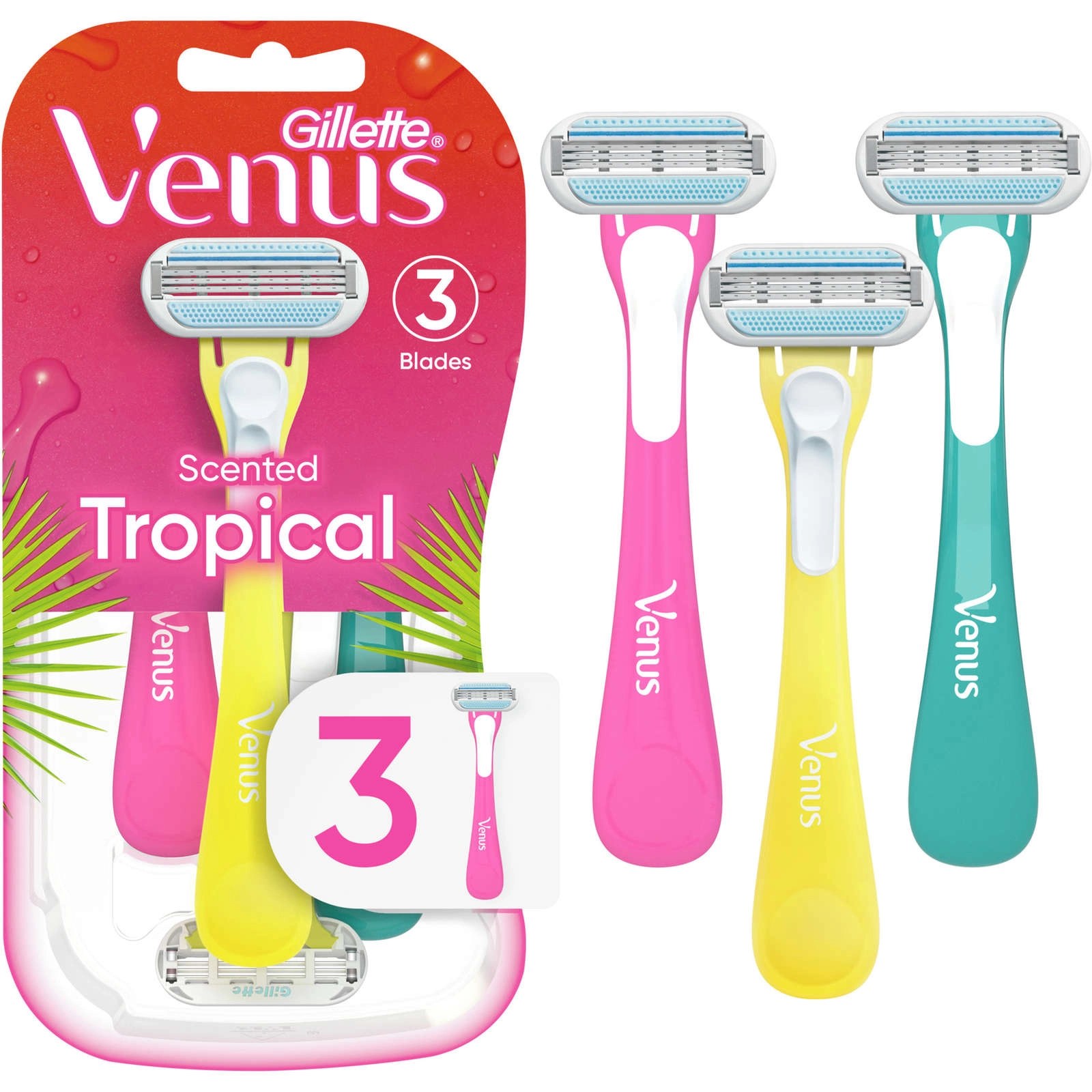 Gillette Venus Tropical 3шт