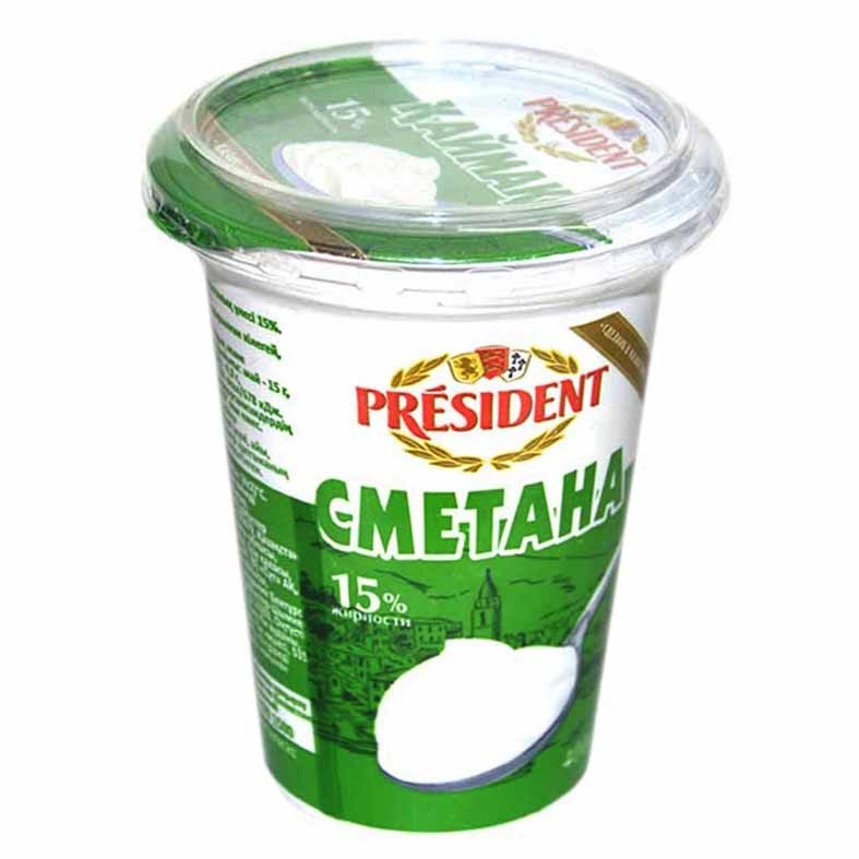 President Сметана 15% 400гр