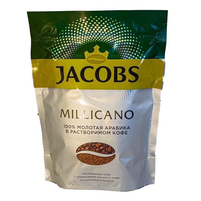 Jacobs Miligrano кофе пакет 120гр