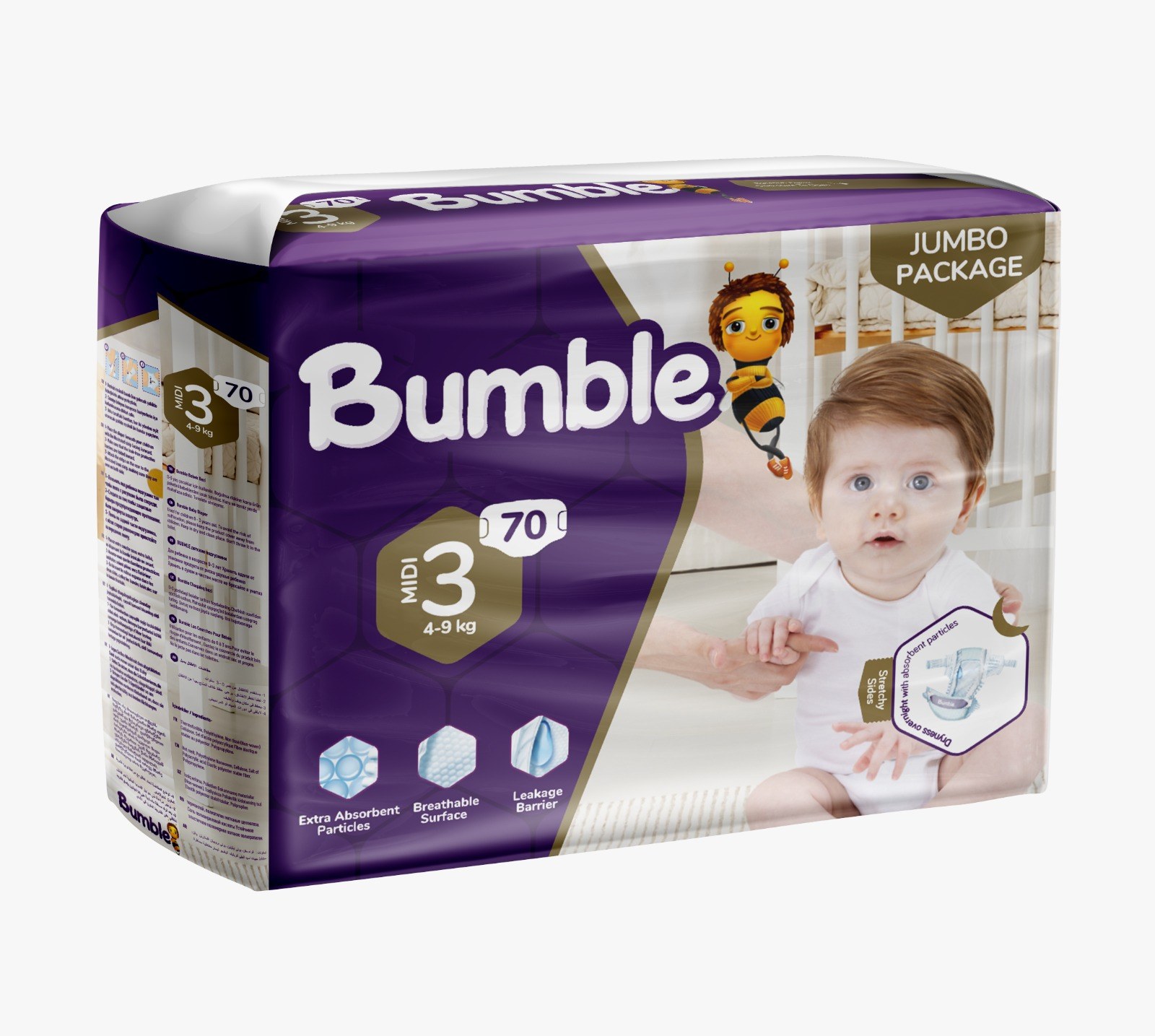 Bumble Baby Jumbo №3 70шт