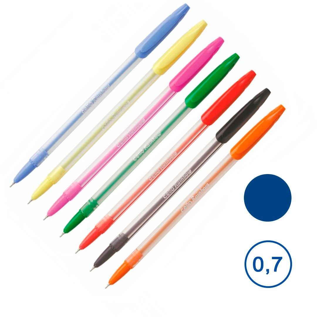 ручка шариковая cello slike Rainbow