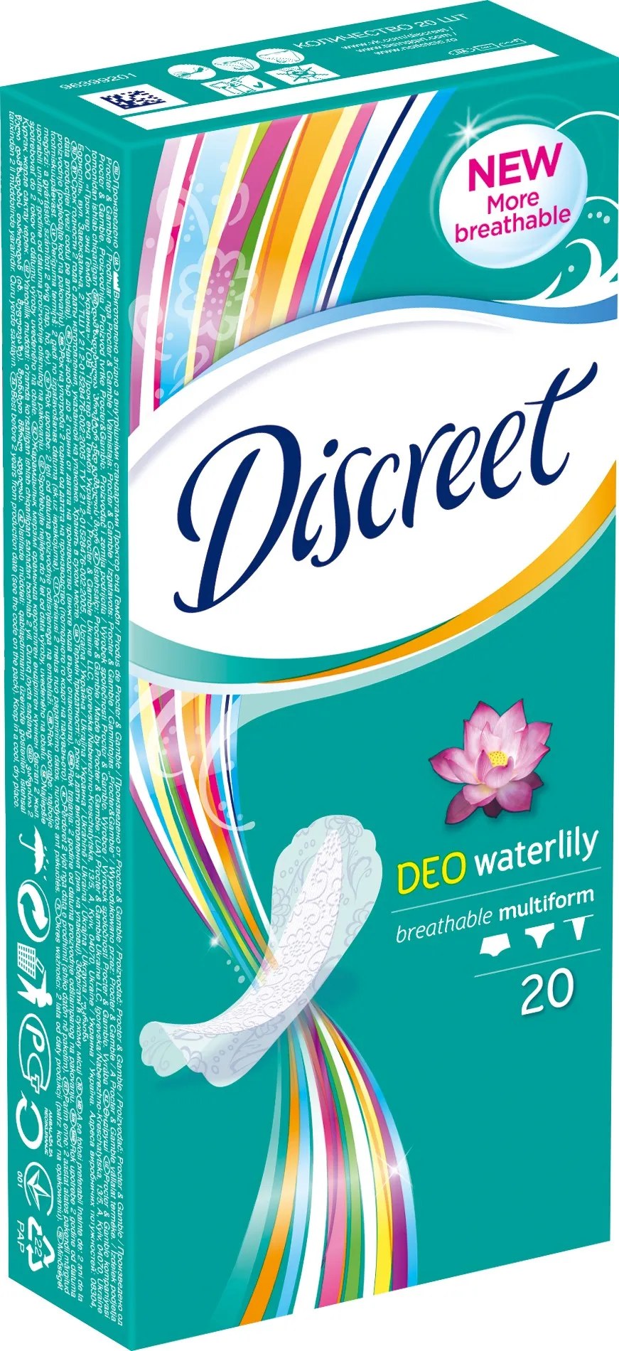 Discreet Deo Waterlily Multiform 20 шт