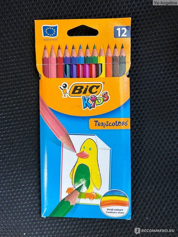 Colored Pencils Карандаш 12шт bozic 858-3
